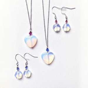 Glowing earrings in Sterling Silver